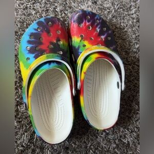 Colorful Tie-Dye Crocs